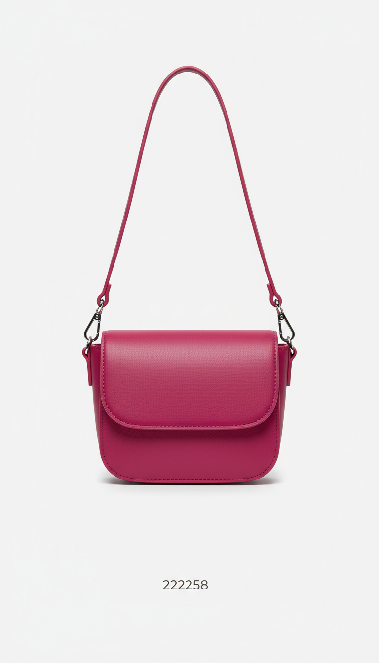 Mini crossbody bag in digital magenta