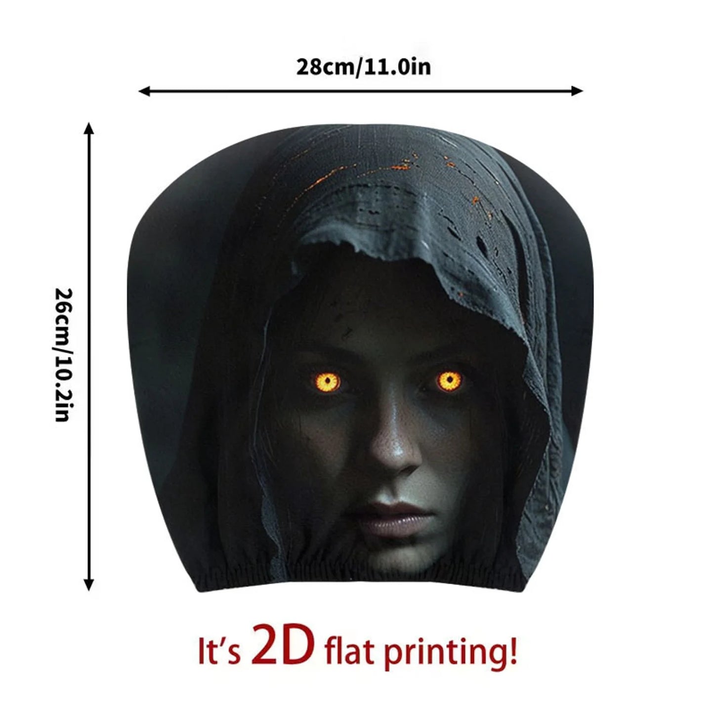 2pcs Universal Elastic Car Headrest Covers Halloween Horror Face Print Dustproof Auto Seat Headrest Protective Sleeve 4.5 4 Reviews ౹ 50 sold
