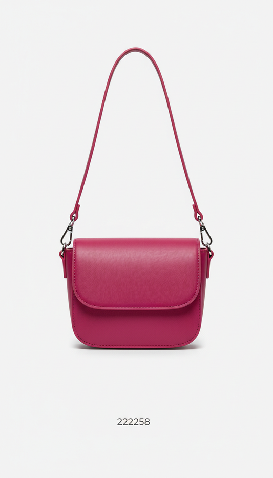 Mini crossbody bag in digital magenta