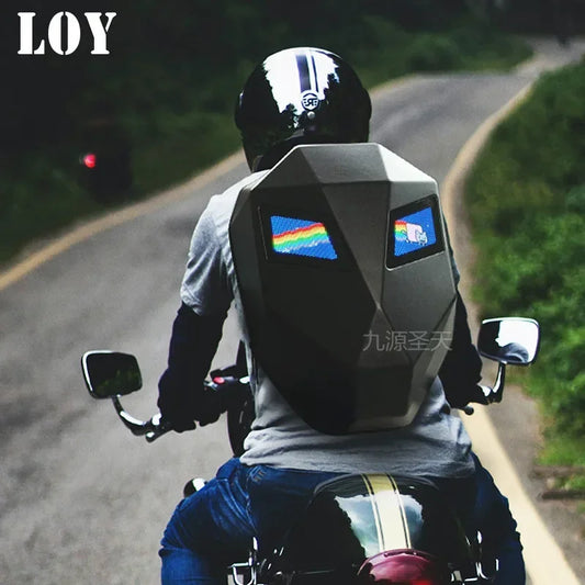 LED Locomotive Backpack Display Scree Business Travel Laptop Backpack Men Outdoor Expanded Motorcycle Cycling Backpack For Woman   4.4   26 Reviews   ౹   105 sold