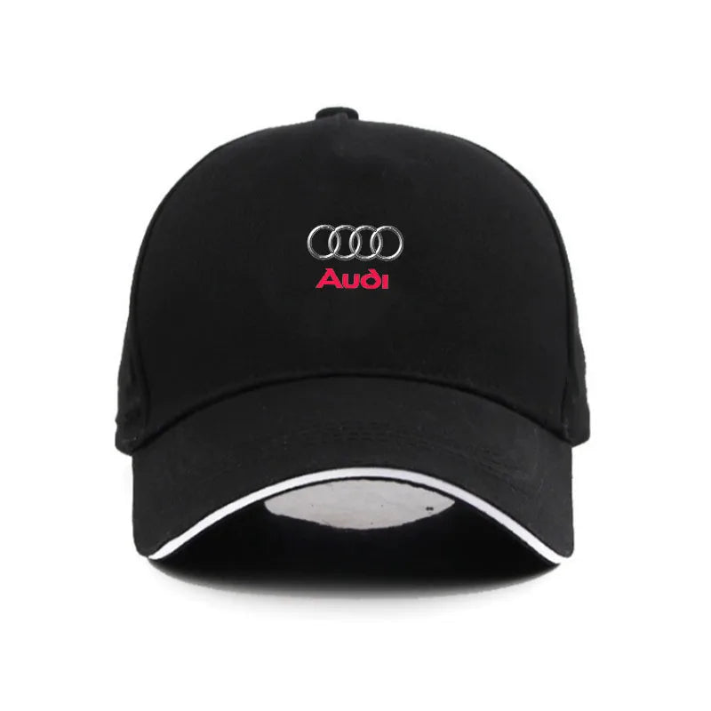 For Audi A3 A4 A5 S4 RS4 A5 S5 RS5 A6 A6 Q2 Q3 Q5 Q Q8 RS4 RS5 Car Logo Adjustable Baseball Hat Outdoor Auto Accessories