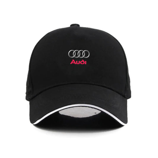 For Audi A3 A4 A5 S4 RS4 A5 S5 RS5 A6 A6 Q2 Q3 Q5 Q Q8 RS4 RS5 Car Logo Adjustable Baseball Hat Outdoor Auto Accessories