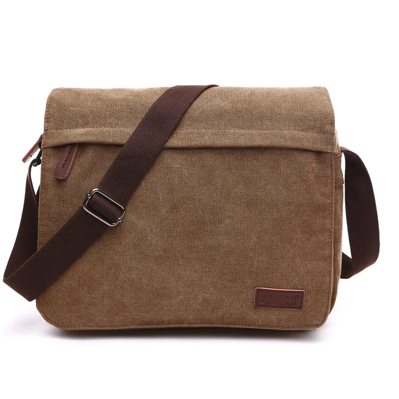 Fashion Solid Vintage Canvas Messenger Satchel Bags Buckle Casual Portable Shoulder Bag Korean Trend Simple Pack For Men 2020   4.7   62 Reviews   ౹   387 sold