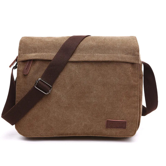 Fashion Solid Vintage Canvas Messenger Satchel Bags Buckle Casual Portable Shoulder Bag Korean Trend Simple Pack For Men 2020   4.7   62 Reviews   ౹   387 sold