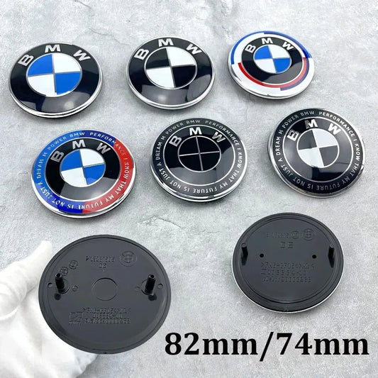 2Pcs 74mm/82mm BMW 50th Anniversary Car Front Hood & Trunk Rear Badge Logo Emblems for E46 E39 E36 E87 E90 E91 F20 E53 X3 X5 Min   4.7   3 Reviews   ౹   6 sold