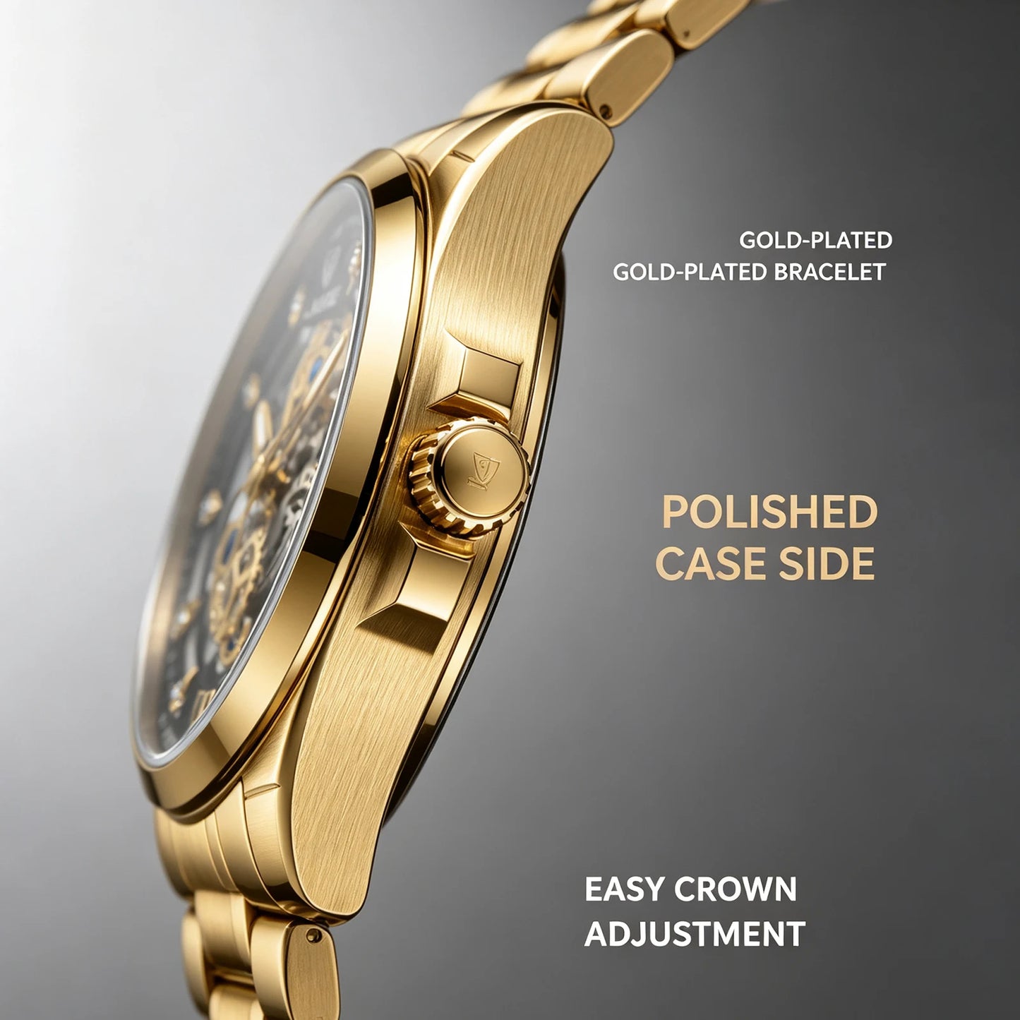 2026 LIGE Men Watch Skeleton Automatic Quartz Watch Gold Skeleton Vintage Man Watch Mens Watches Top Brand Luxury часы мужские byLIGE Global Fashion-... (4.2 | 1,000+ sold )