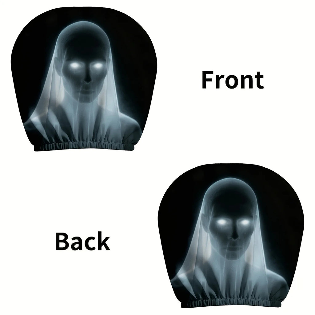 2pcs Universal Elastic Car Headrest Covers Halloween Horror Face Print Dustproof Auto Seat Headrest Protective Sleeve   4.5   4 Reviews   ౹   50 sold