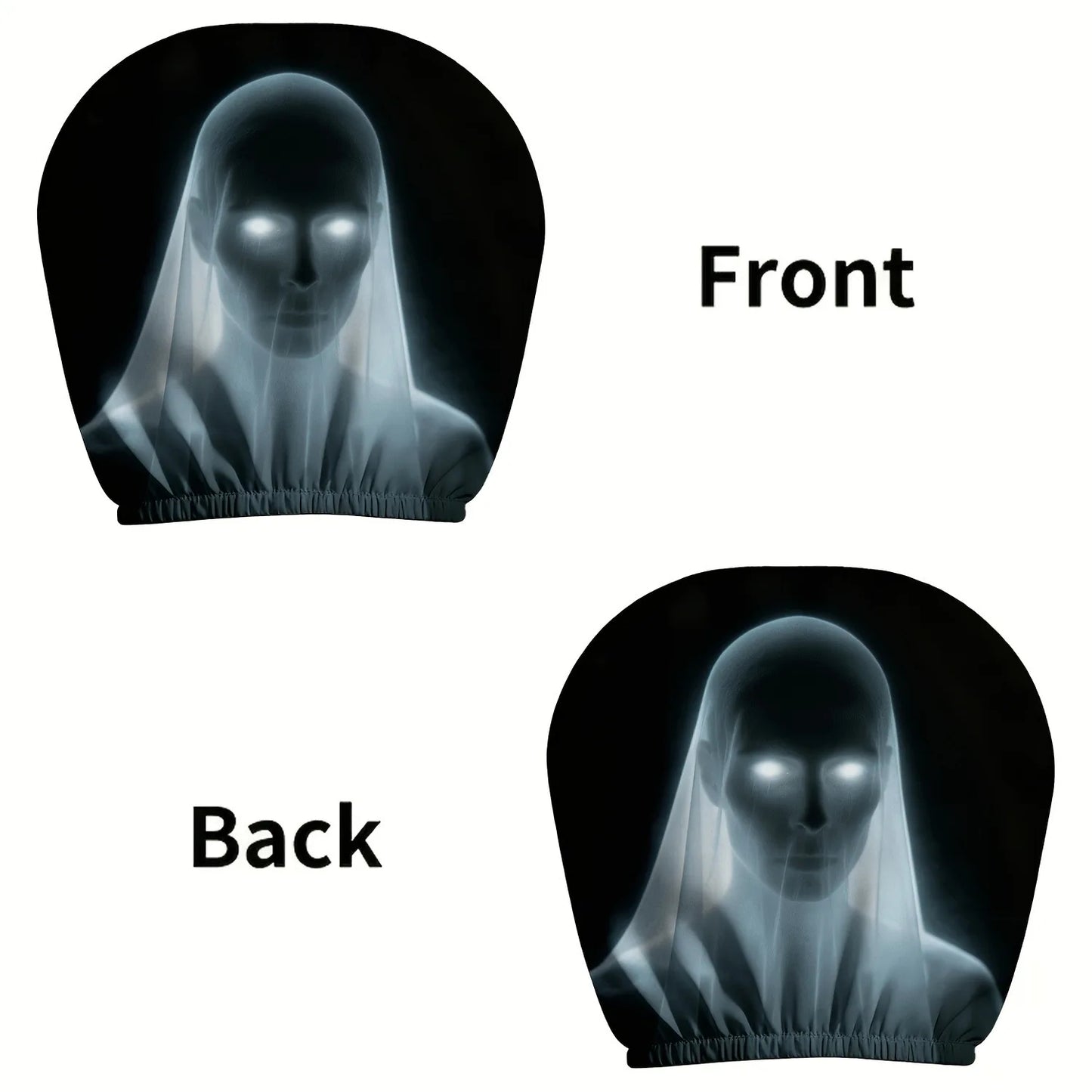 2pcs Universal Elastic Car Headrest Covers Halloween Horror Face Print Dustproof Auto Seat Headrest Protective Sleeve   4.5   4 Reviews   ౹   50 sold