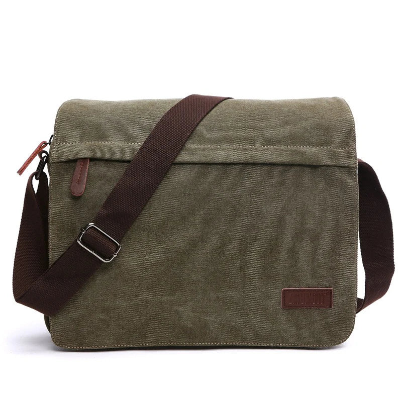 Fashion Solid Vintage Canvas Messenger Satchel Bags Buckle Casual Portable Shoulder Bag Korean Trend Simple Pack For Men 2020   4.7   62 Reviews   ౹   387 sold