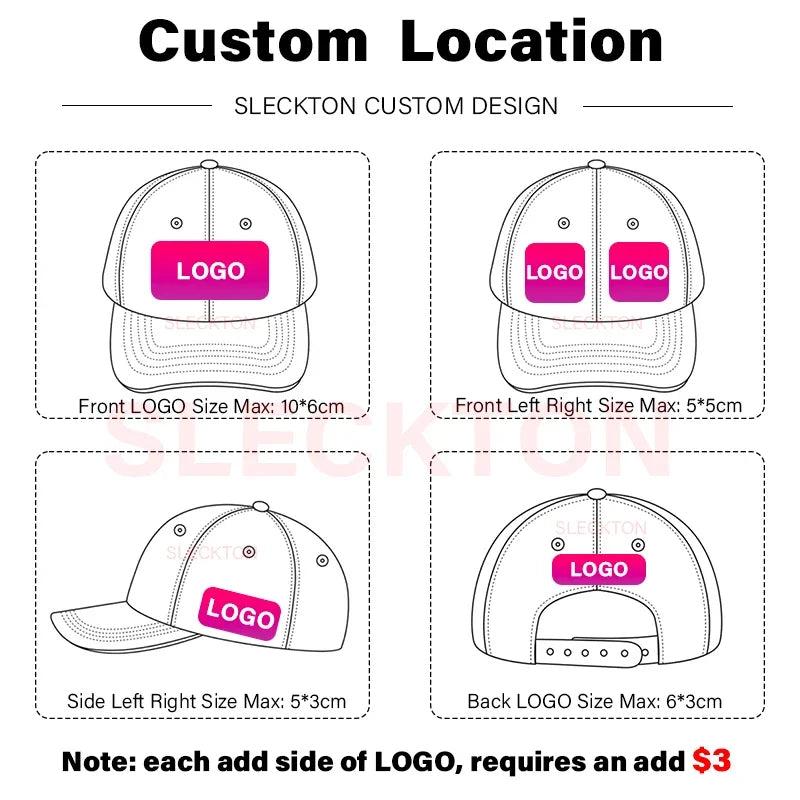 SLECKTON Custom Logo Retro Baseball Cap for Men and Women DIY Design Letter Embroidery Hat Customize Cap Graphic Print Wholesale   4.9   536 Reviews   ౹   10,000+ sold