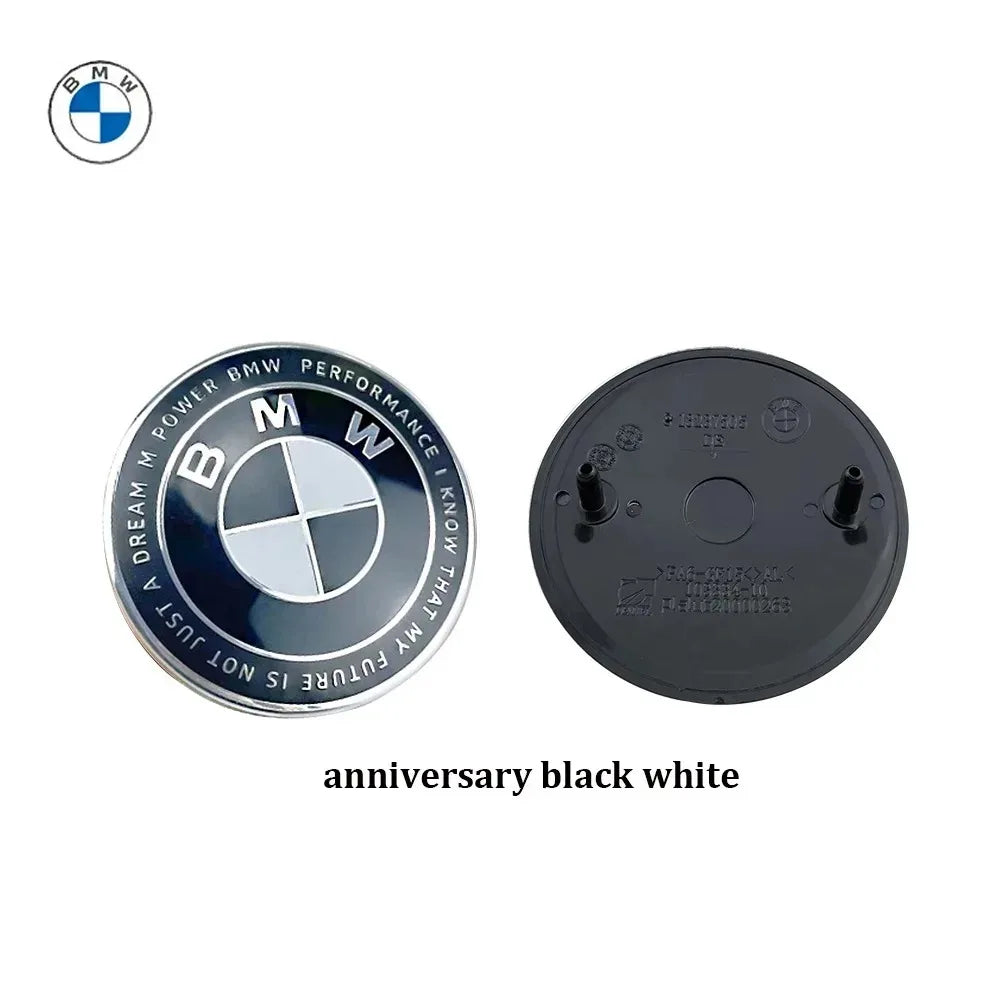 2Pcs 74mm/82mm BMW 50th Anniversary Car Front Hood & Trunk Rear Badge Logo Emblems for E46 E39 E36 E87 E90 E91 F20 E53 X3 X5 Min   4.7   3 Reviews   ౹   6 sold