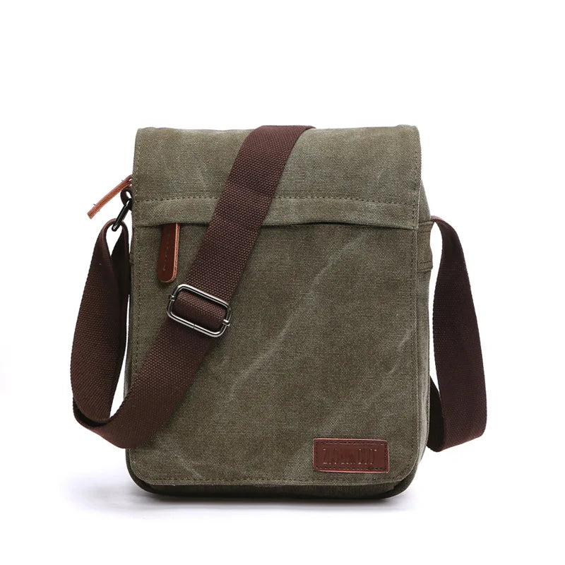 Fashion Solid Vintage Canvas Messenger Satchel Bags Buckle Casual Portable Shoulder Bag Korean Trend Simple Pack For Men 2020   4.7   62 Reviews   ౹   387 sold