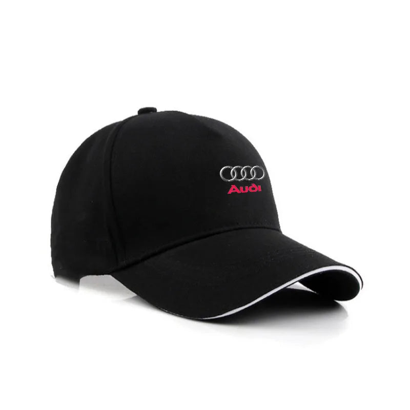 For Audi A3 A4 A5 S4 RS4 A5 S5 RS5 A6 A6 Q2 Q3 Q5 Q Q8 RS4 RS5 Car Logo Adjustable Baseball Hat Outdoor Auto Accessories