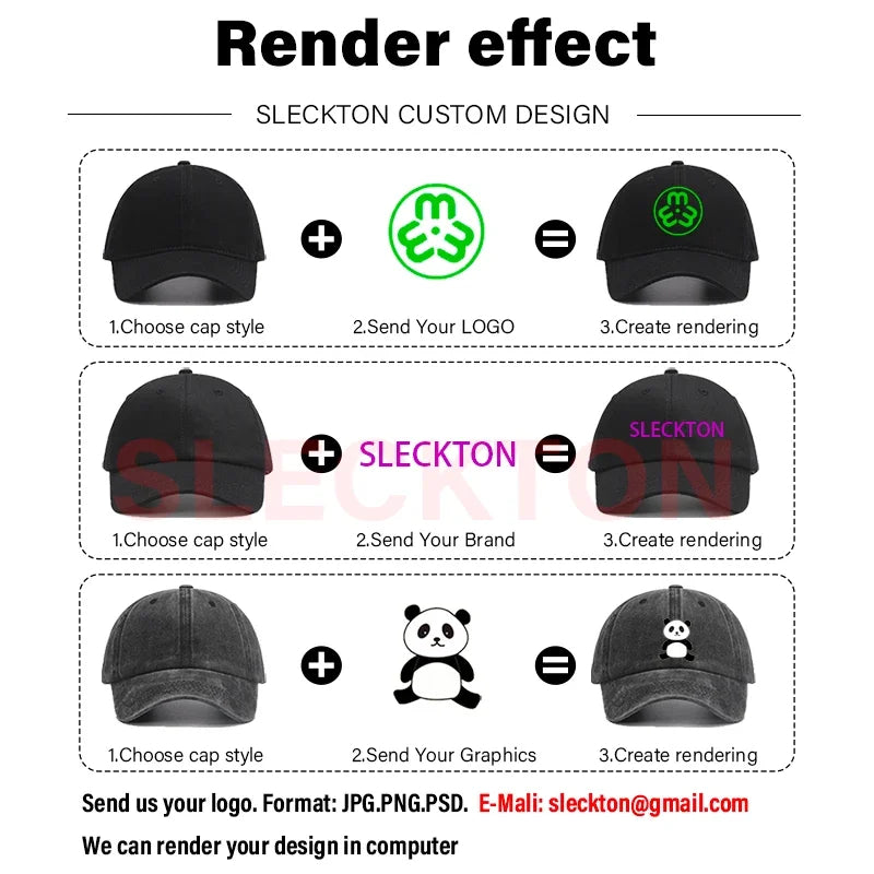 SLECKTON Custom Logo Retro Baseball Cap for Men and Women DIY Design Letter Embroidery Hat Customize Cap Graphic Print Wholesale   4.9   536 Reviews   ౹   10,000+ sold