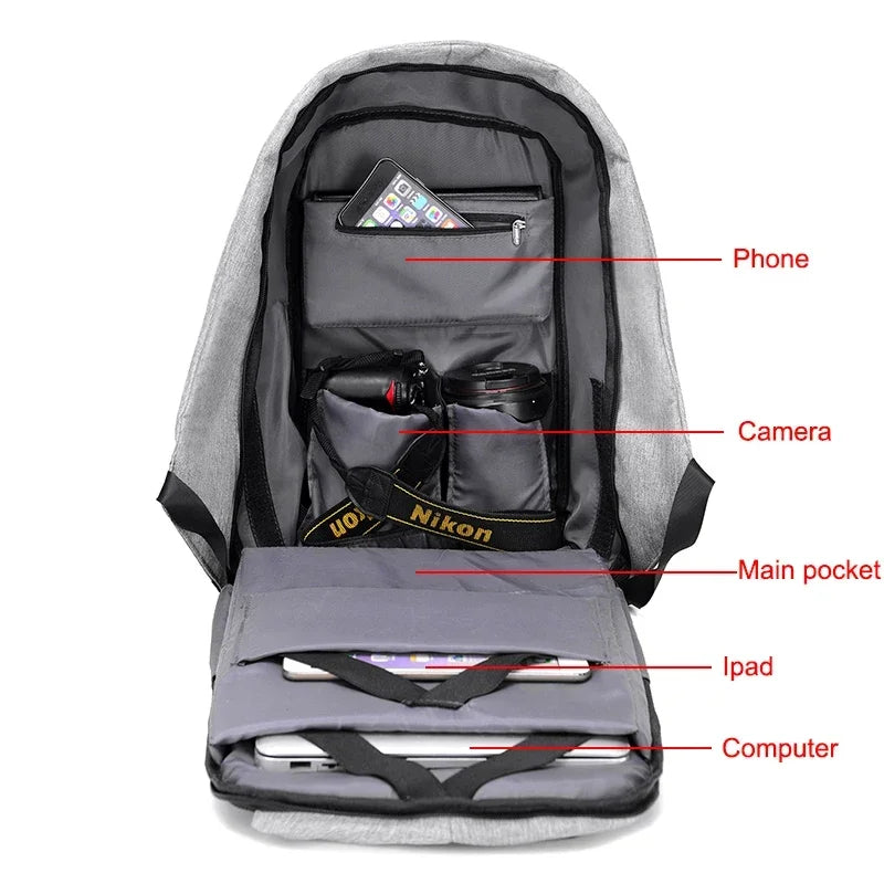 Anti-theft Backpack Bag 15.6 Inch Laptop Men Mochila Male Waterproof Back Pack Backbag Large Capacity School Backpack Designer   3.0   2 Reviews   ౹   18 sold