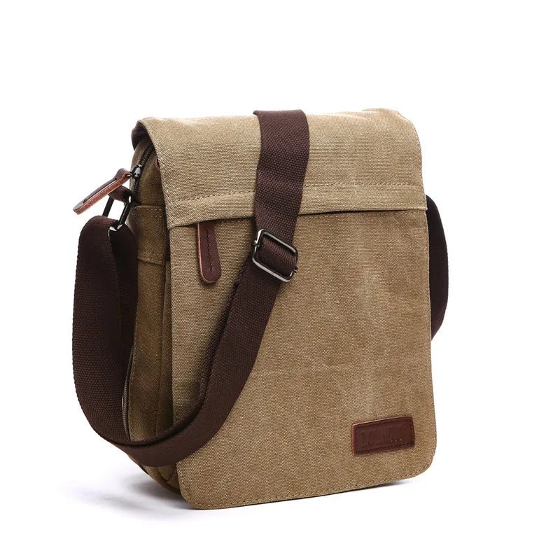 Fashion Solid Vintage Canvas Messenger Satchel Bags Buckle Casual Portable Shoulder Bag Korean Trend Simple Pack For Men 2020   4.7   62 Reviews   ౹   387 sold