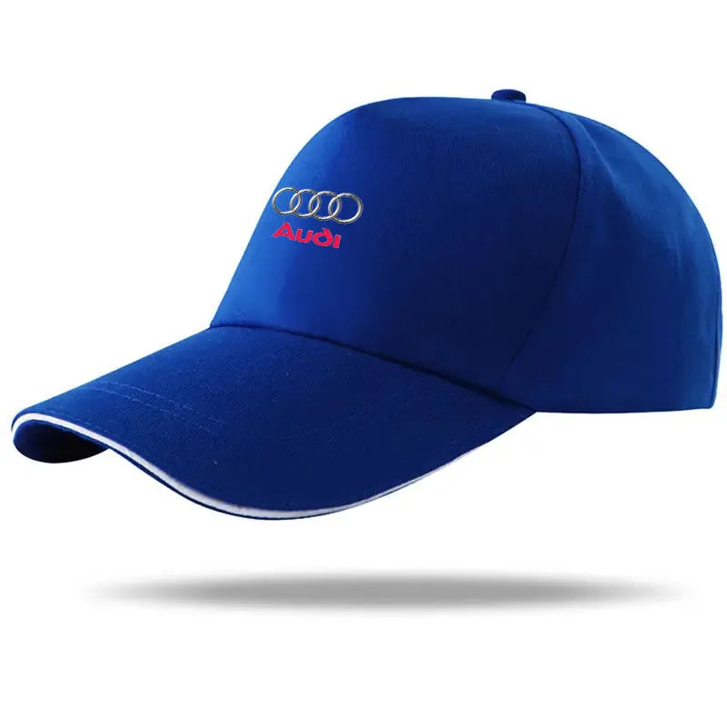For Audi A3 A4 A5 S4 RS4 A5 S5 RS5 A6 A6 Q2 Q3 Q5 Q Q8 RS4 RS5 Car Logo Adjustable Baseball Hat Outdoor Auto Accessories