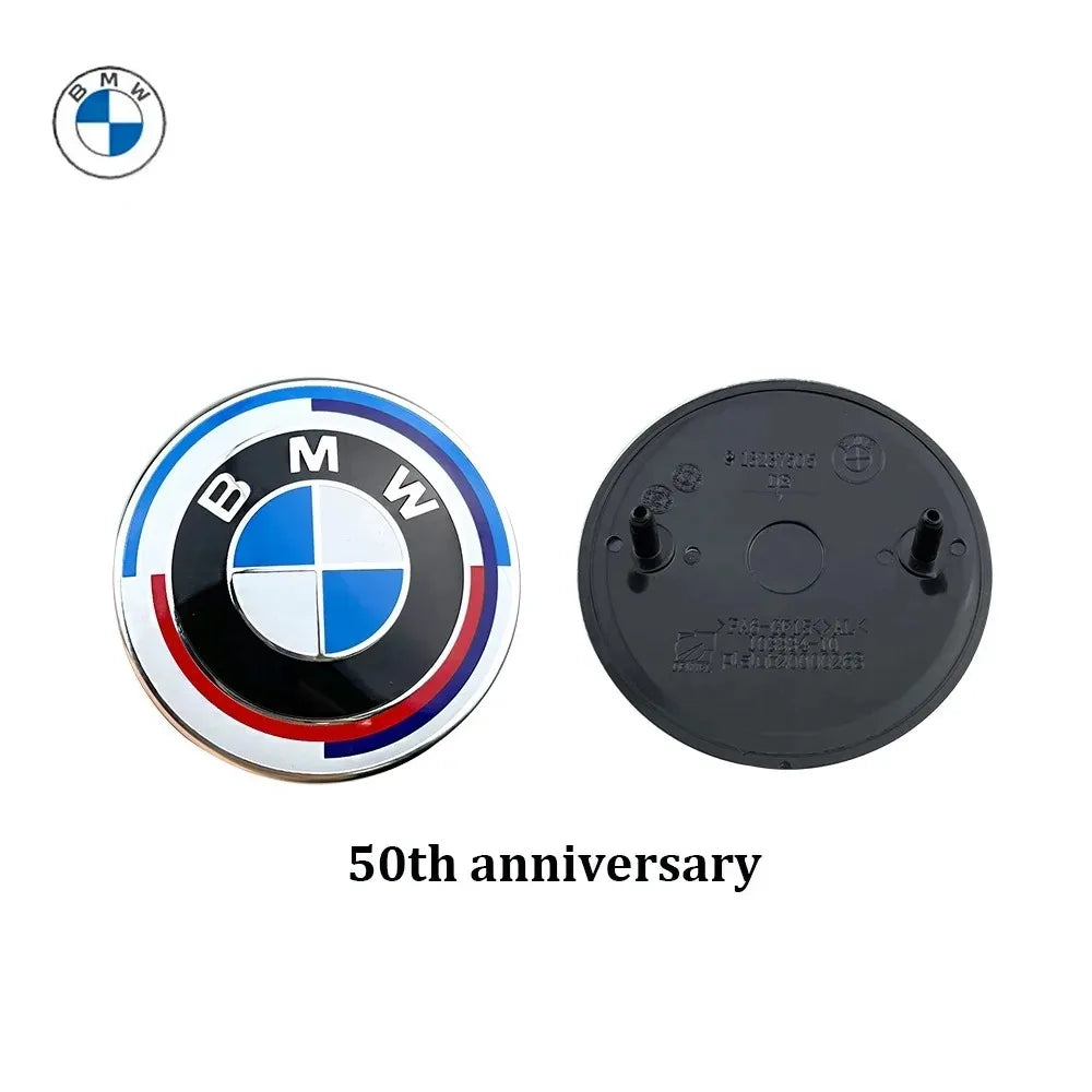 2Pcs 74mm/82mm BMW 50th Anniversary Car Front Hood & Trunk Rear Badge Logo Emblems for E46 E39 E36 E87 E90 E91 F20 E53 X3 X5 Min   4.7   3 Reviews   ౹   6 sold