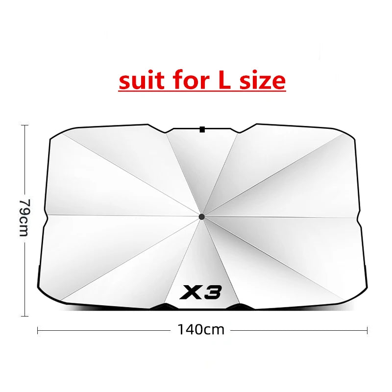 Car front windshield foldable sunshade for BMW X3 X1 X2 X4 X6 car UV sunshade car visor   4.5   10 Reviews   ౹   64 sold