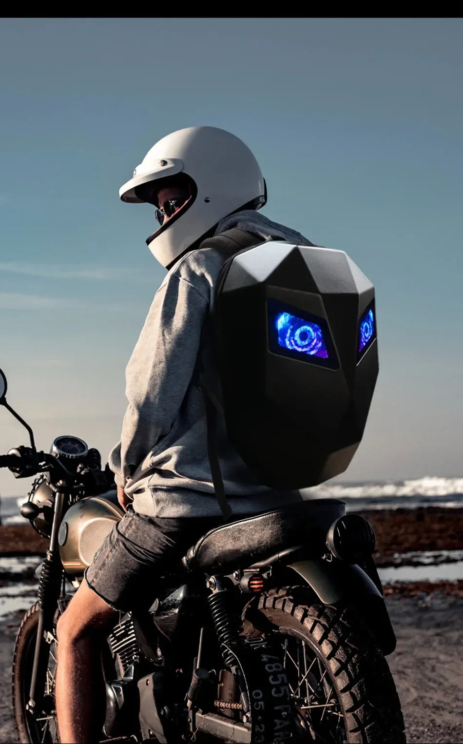 LED Locomotive Backpack Display Scree Business Travel Laptop Backpack Men Outdoor Expanded Motorcycle Cycling Backpack For Woman   4.4   26 Reviews   ౹   105 sold