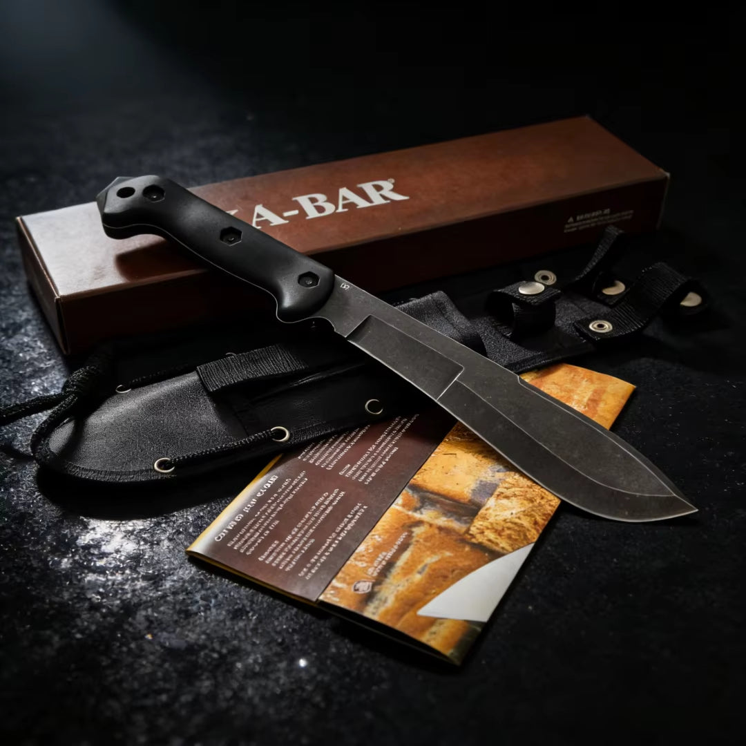 BK9 - Multi-functional Obstacle Clearing Tool, 1095 High Carbon Steel, Outdoor Hiking and Camping Knife