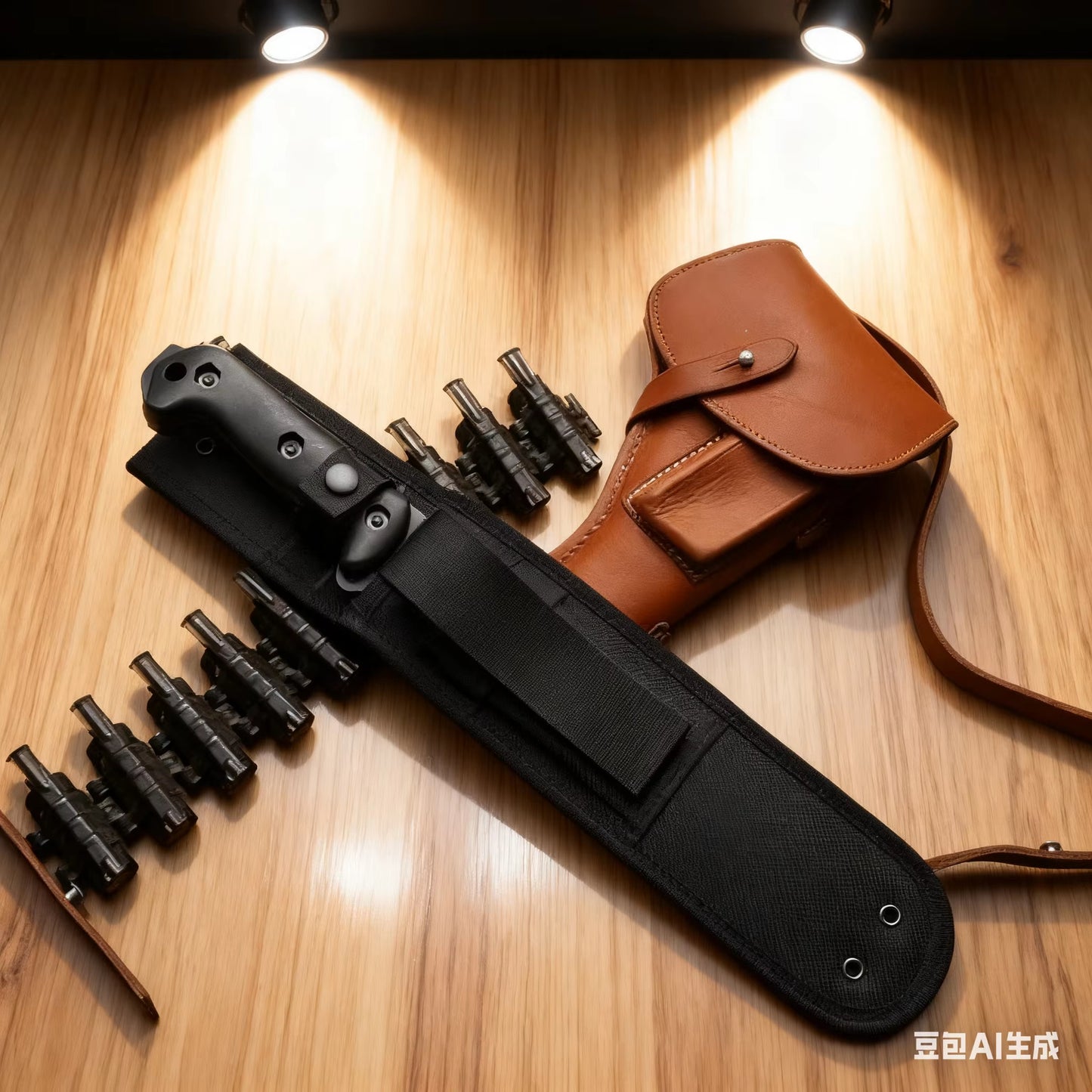 BK9 - Multi-functional Obstacle Clearing Tool, 1095 High Carbon Steel, Outdoor Hiking and Camping Knife