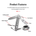420 Stainless Steel Pocket Knife Multi-tool Portable Fork Spoon Outdoor Survival Camping Folding Knife Detachable Hand Tools   4.2   6 Reviews   ౹   26 sold