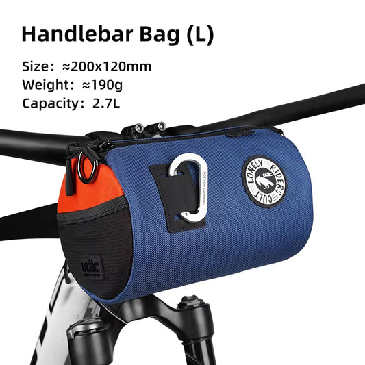 ULAC Waterproof Bicycle Handlebar Bag 1.1/1.5/2.7L Bike Frame Tube Bag Cycling Multifunctional Bag Outdoor Travel Shoulder Bag   4.9   14 Reviews   ౹   102 sold