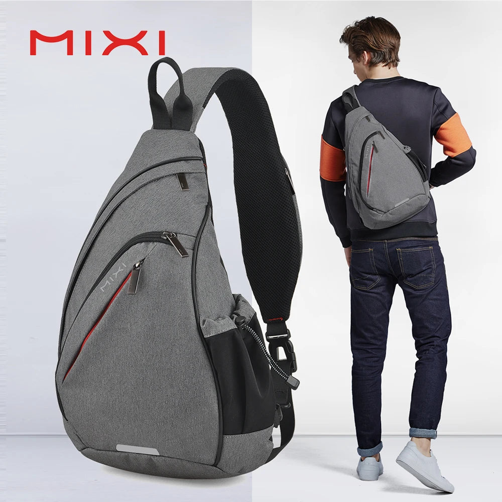 Mixi Men One Shoulder Backpack Women Sling Bag Crossbody USB Boys Cycling Sports Travel Versatile Fashion Bag Student School   4.9   298 Reviews   ౹   1,000+ sold
