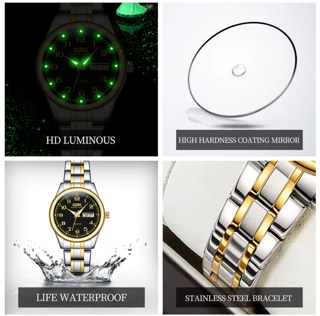 Classic Luxury Brand Ladies Watch Stainless Steel Strap Watches Reloj Mujer