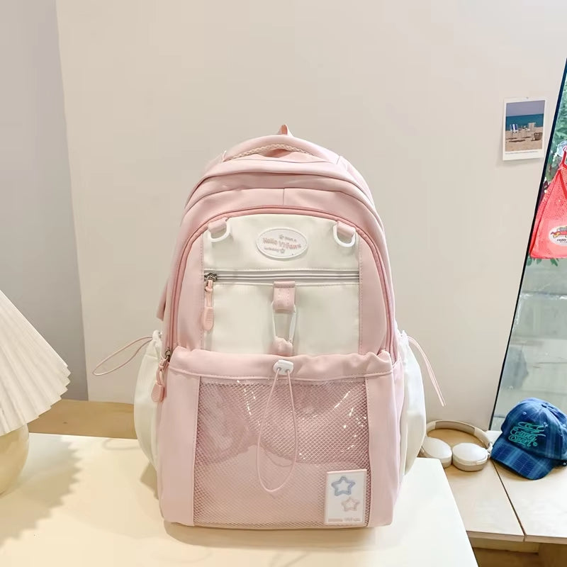 Cute Nylon School Backpack for Girls Teenage Student Women Backpack Multi-Pocket Schoolbag Kawaii Laptop Book Bag Pack Mochila   4.9   17 Reviews   ౹   104 sold