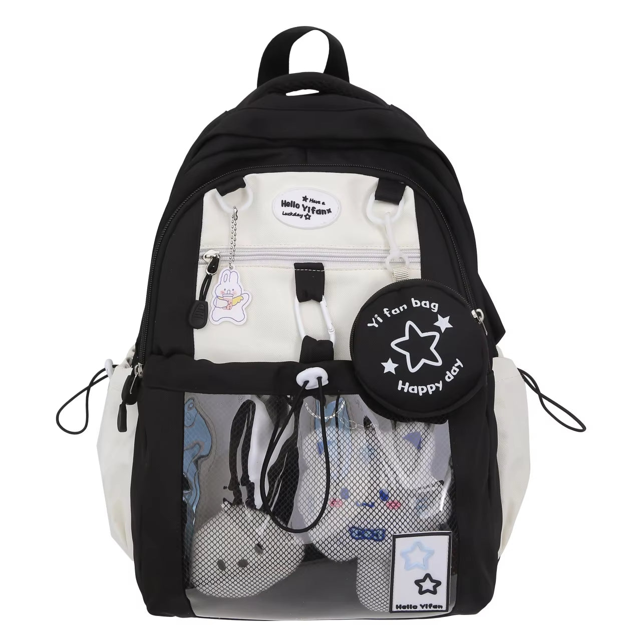 Cute Nylon School Backpack for Girls Teenage Student Women Backpack Multi-Pocket Schoolbag Kawaii Laptop Book Bag Pack Mochila   4.9   17 Reviews   ౹   104 sold