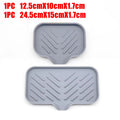 1/2pcs Kitchen Sink Silicone Tray With Drain Soap Sponge Storage Holder Countertop Sink Scrubber Brush Soap Storage Rack