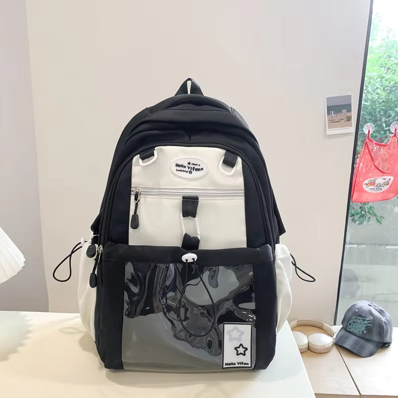 Cute Nylon School Backpack for Girls Teenage Student Women Backpack Multi-Pocket Schoolbag Kawaii Laptop Book Bag Pack Mochila   4.9   17 Reviews   ౹   104 sold