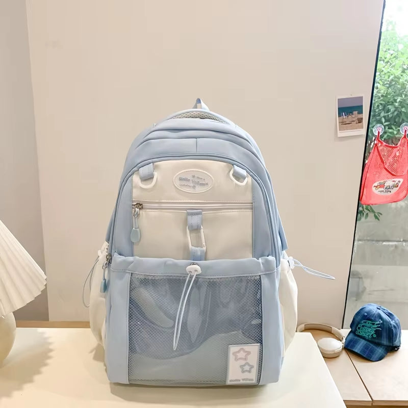 Cute Nylon School Backpack for Girls Teenage Student Women Backpack Multi-Pocket Schoolbag Kawaii Laptop Book Bag Pack Mochila   4.9   17 Reviews   ౹   104 sold